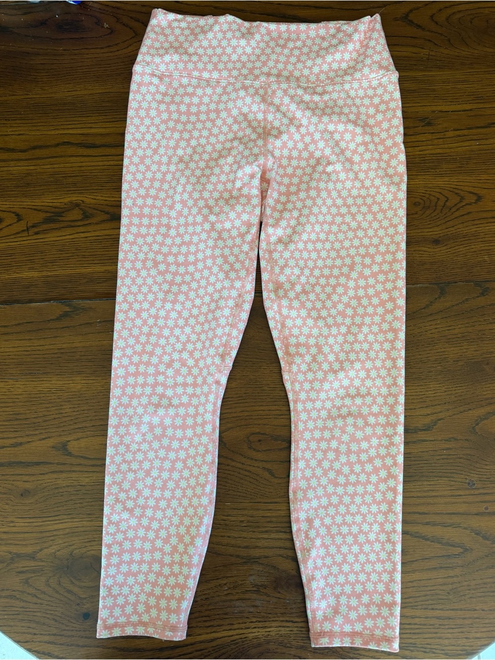 Fabletics Pink Daisy Print Leggings